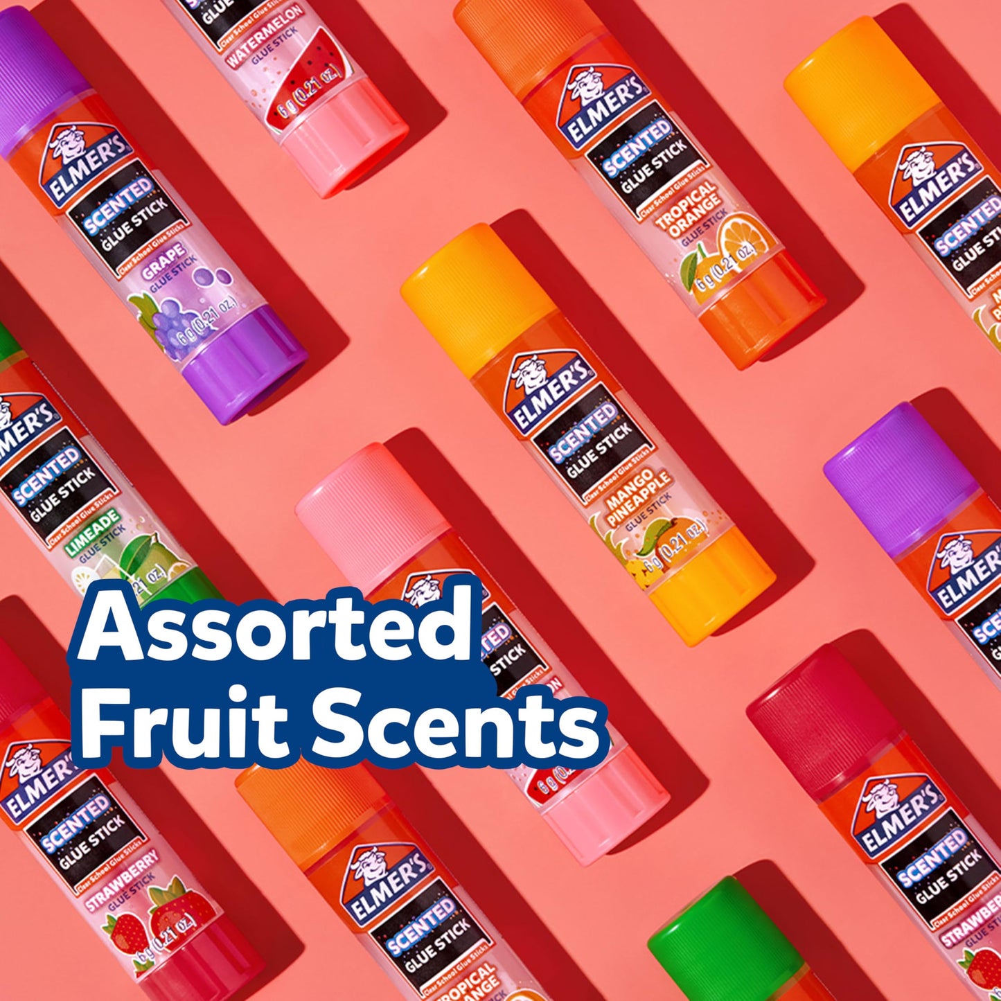 Elmer's Glue Stick Variety Pack, Featuring BlooStick Buddies, Disappearing Purple, and Scented Glue Sticks, Assorted, 30 Count, #1 Teacher Brand