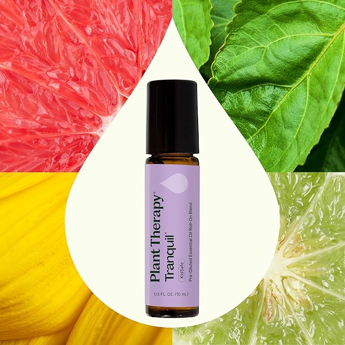Plant Therapy Tranquil Essential Oil Blend 100% Pure, Pre-Diluted Roll-On, Natural Aromatherapy, Therapeutic Grade 10 mL (1/3 oz)
