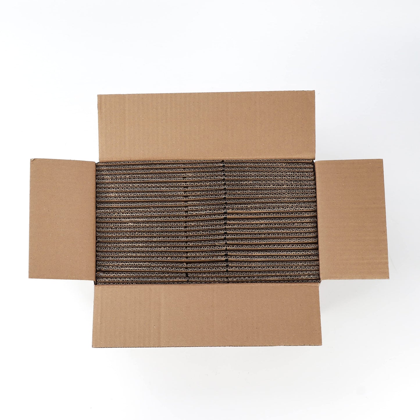 Calenzana 6x6x6 Inches Shipping Boxes Set of 25, White Corrugated Cardboard Box for Packing Mailing Small Business