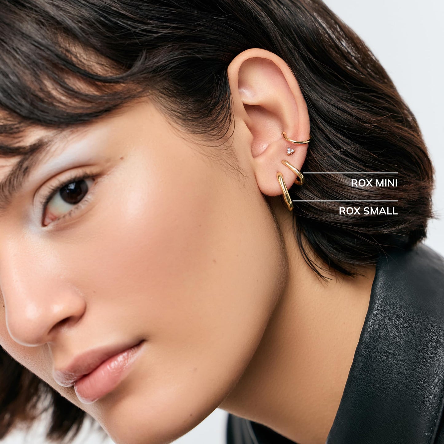Ana Luisa Rectangle Hoop Earrings - Sterling Silver Base With 14K Gold & Silver Rhodium Plating - Chic, Dainty Mixed Metal Huggie Hoops - Hypoallergenic, Tarnish-Free, and Water-Resistant Hoops