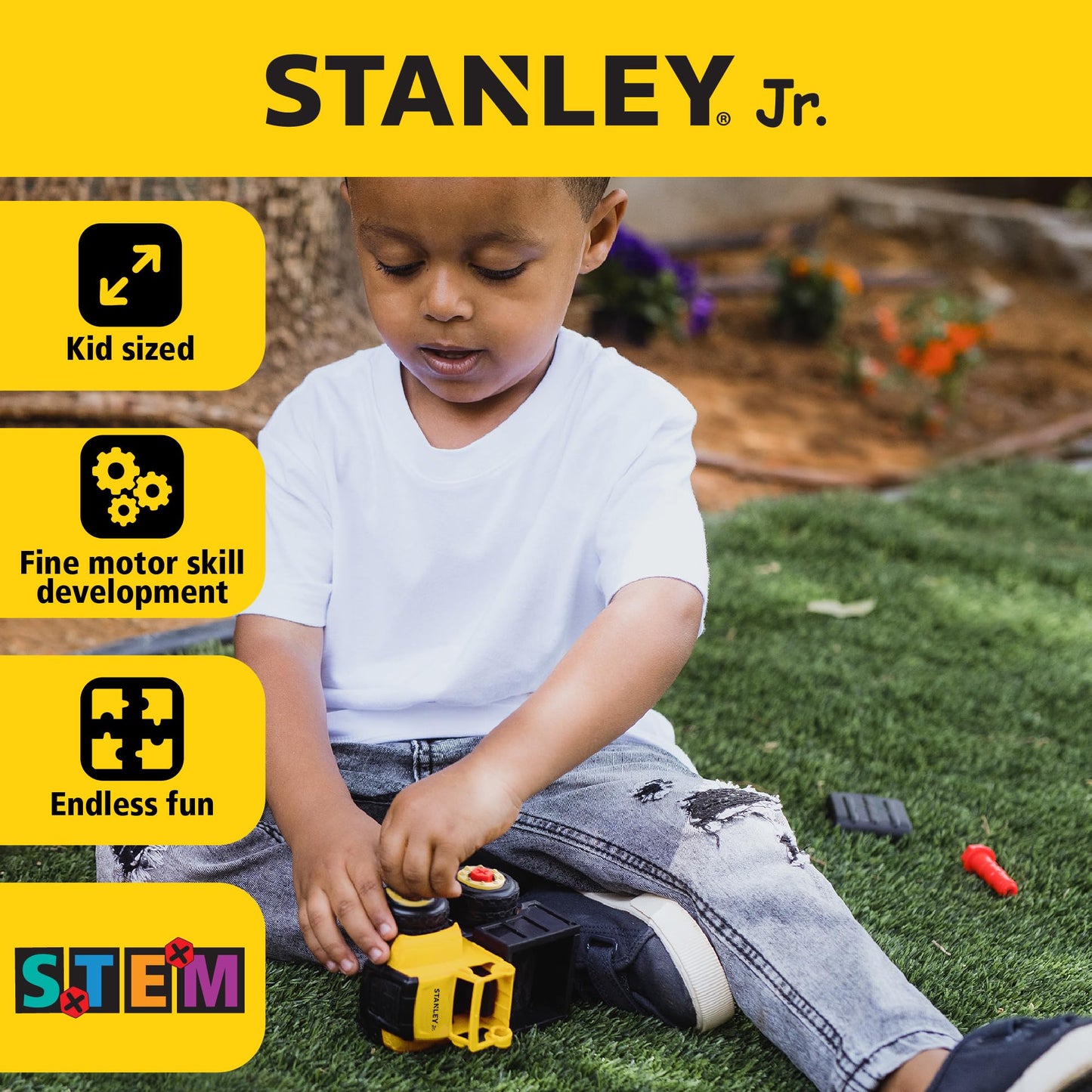 Red Toolbox Stanley Jr. Take Apart Dot 3 Piece Set