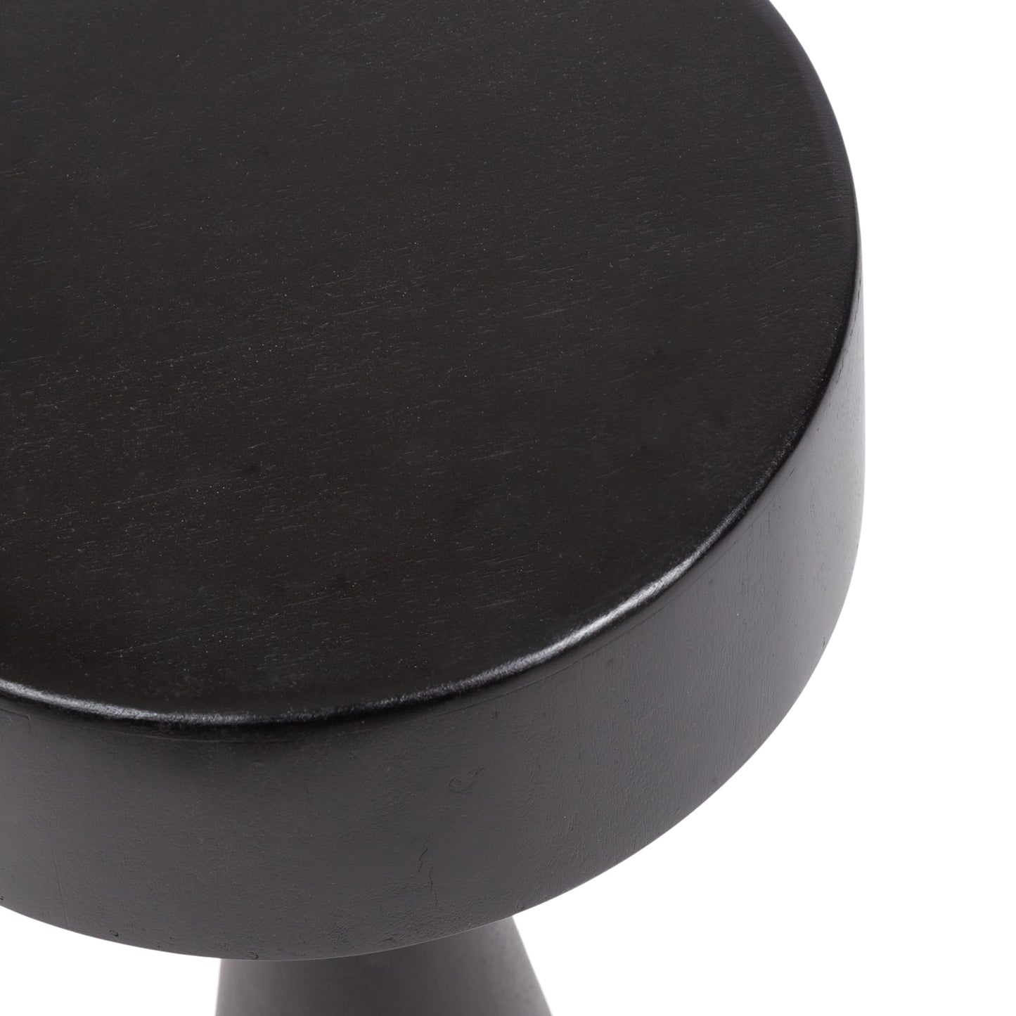 Kate and Laurel Solbrett Transitional Sophisticated Round Drink Table; 10 x 10 x 22; Natural Wood; Sculptural Bedroom Nightstand with Unique Pedestal Table Design for Use as Indoor Plant Stand