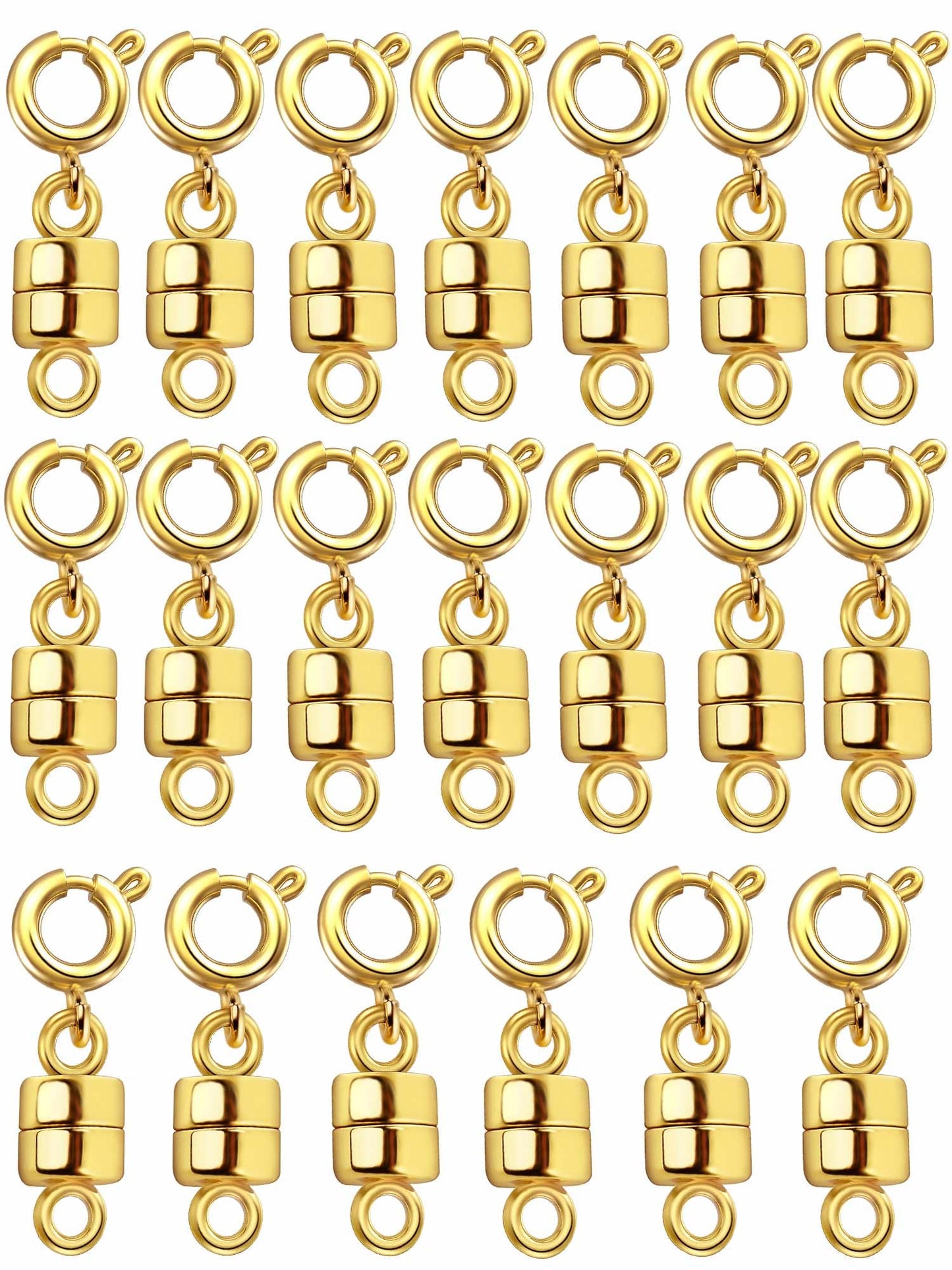 Dailyacc Magnetic Necklace Clasps and Closures - Safety 14 K Gold and Silver Jewelry Converters for Bracelets Chain Extender