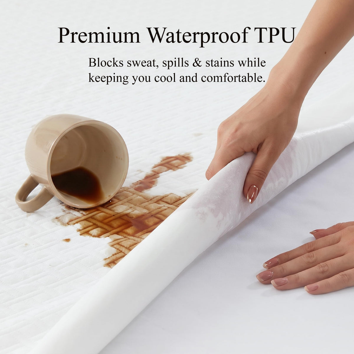 King Size Waterproof Mattress Protector Bamboo Viscose