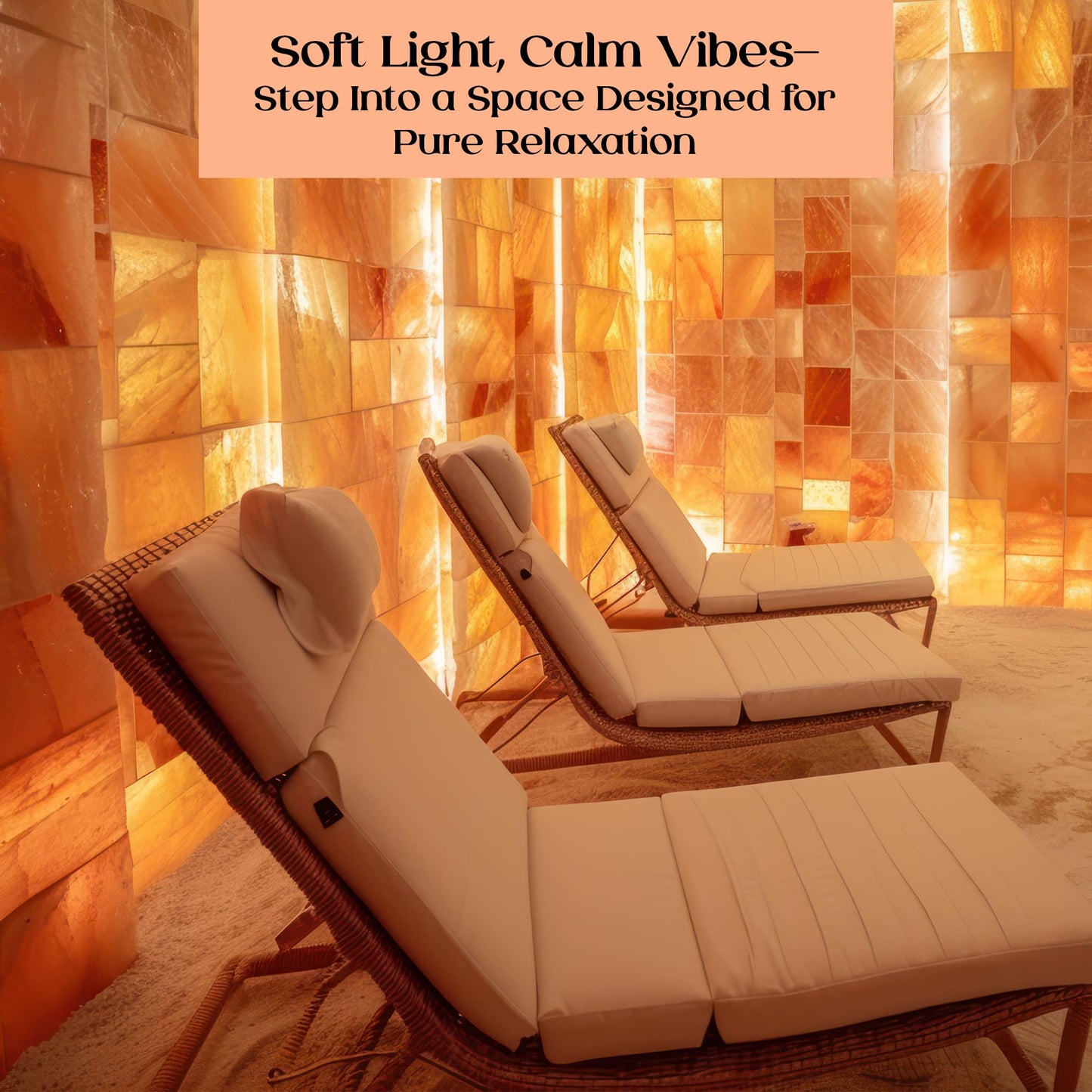 POHS Himalayan Pink Salt Tiles 8’’x4’’x1’’ Pack of 1 for Home Sauna, Spa and Salt Wall Block for Home décor,2.75 lbs