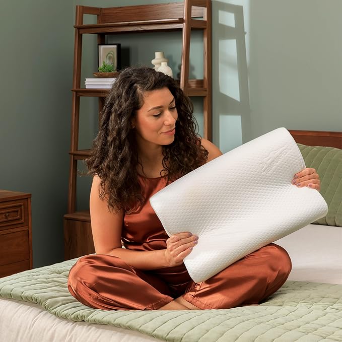 Tempur-Pedic TEMPUR-Ergo Neck Pillow, Medium Profile, White