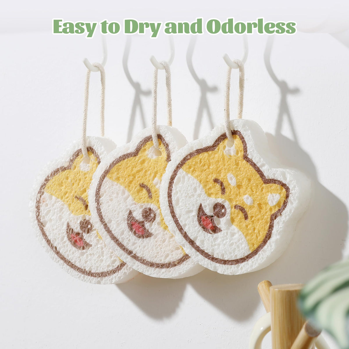 Cartoon Kitchen Sponge (4 Count)