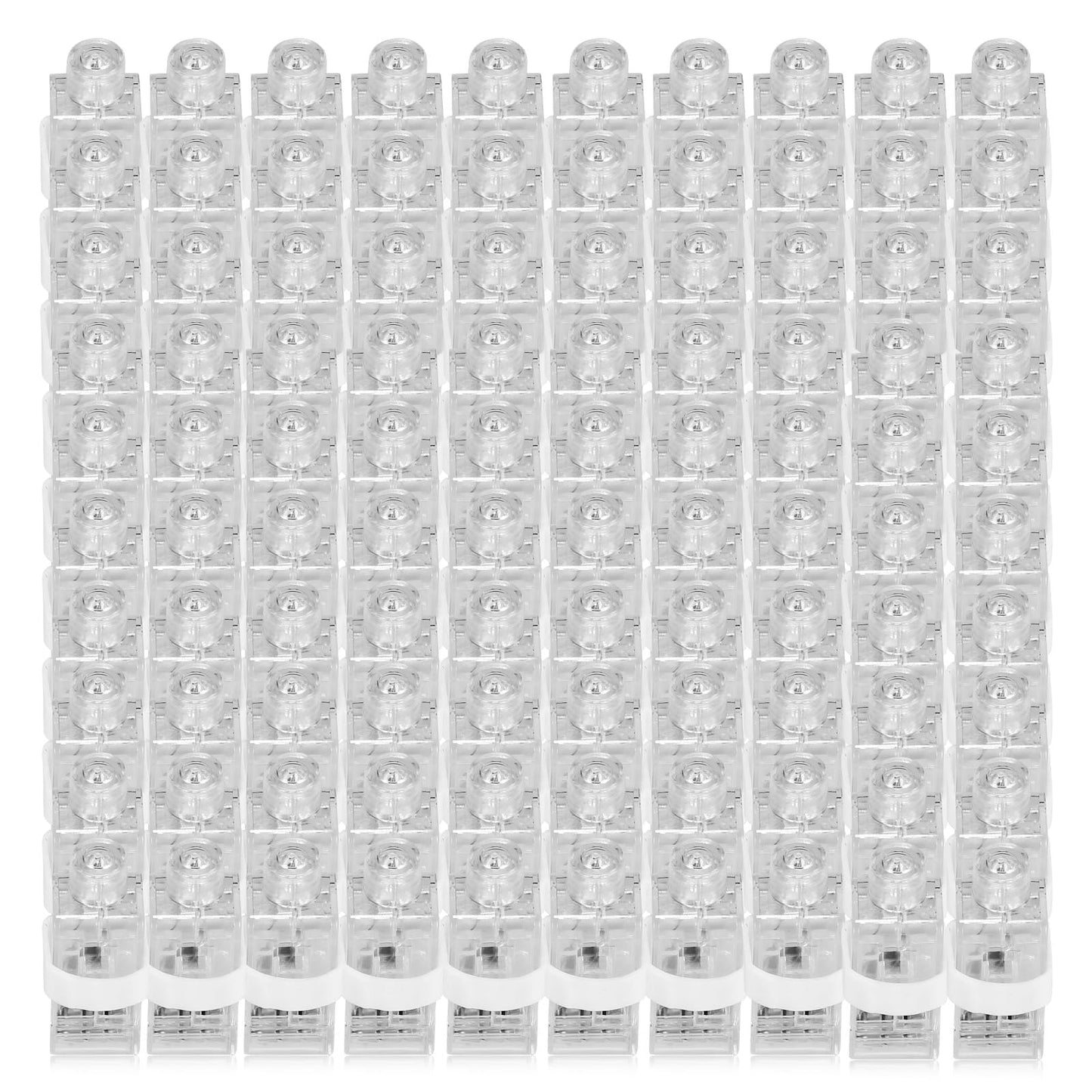 CALIFORNIA CADE ELECTRONIC Finger Lights-50Pcs White Finger Flashlight for Kids Bulk Party Favors Supplies Light Up LED Finger Light for Easter Back to School Classroom Prizes Parties Halloween