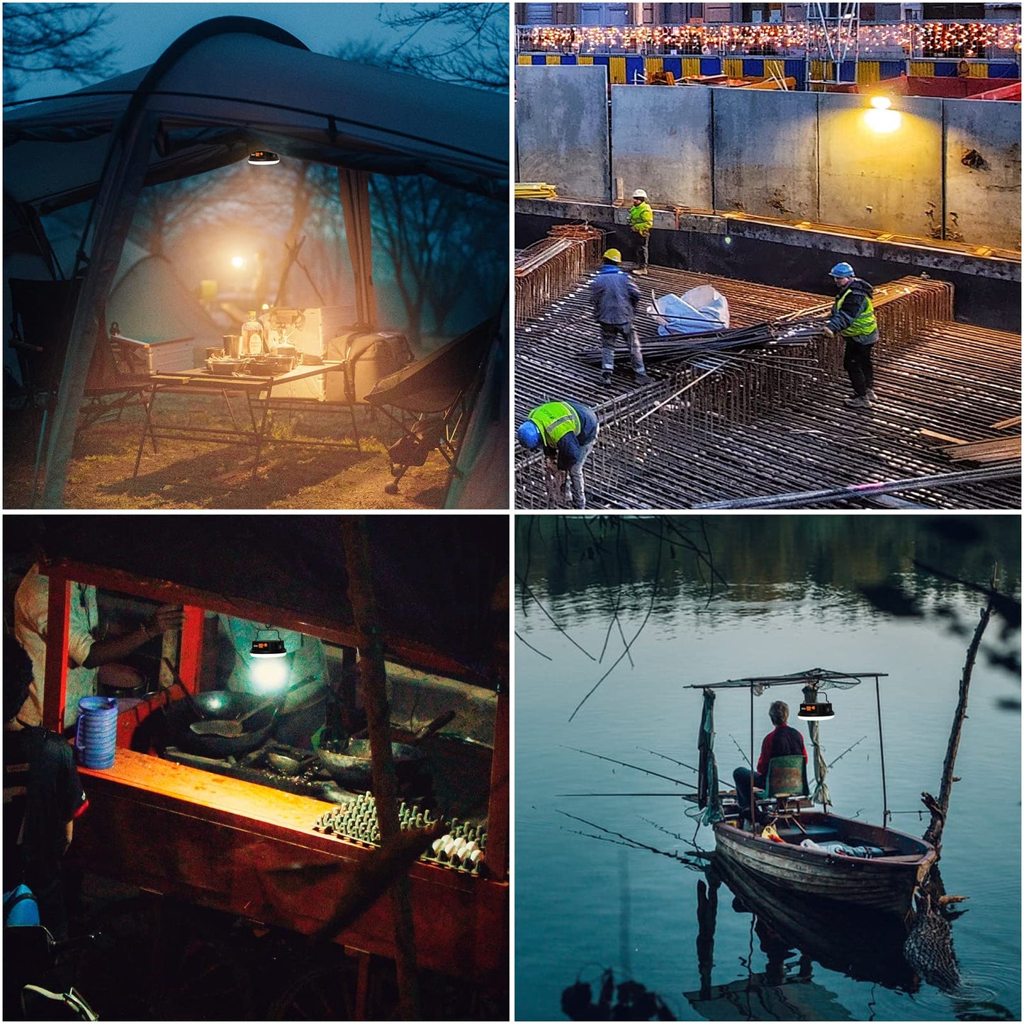 IODOO 10000mAh 30W Rechargeable Camping Light with Remote 3000LM 2700/4000/6500K/RED LED Camping Lantern Portable IP45 Waterproof Tent Lights Power Failur for Parents Christmas Gift
