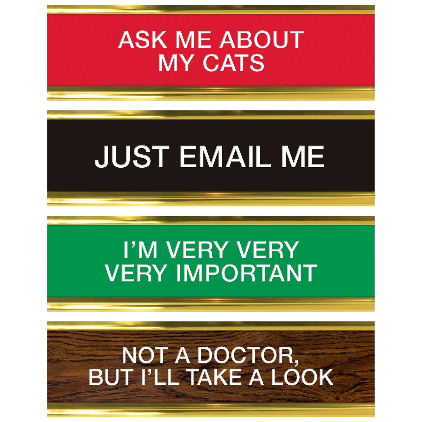 Genuine Fred Daily Desk Plaque Desktop Flip Book, assorted