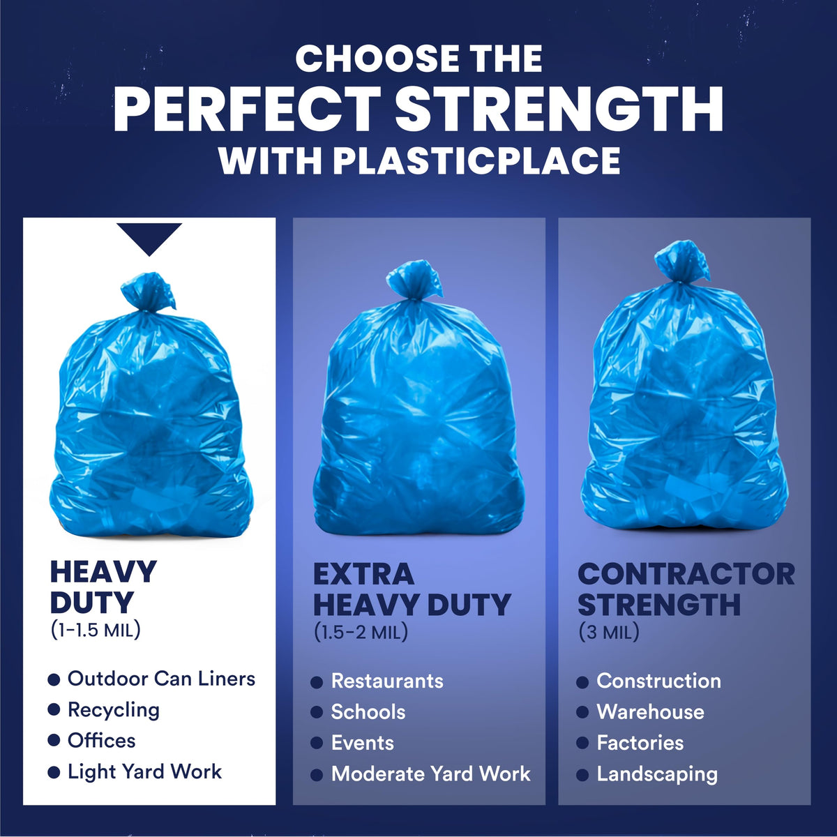 Blue Recyling Bags 38x55 55 Gallon 100 (100 Count)