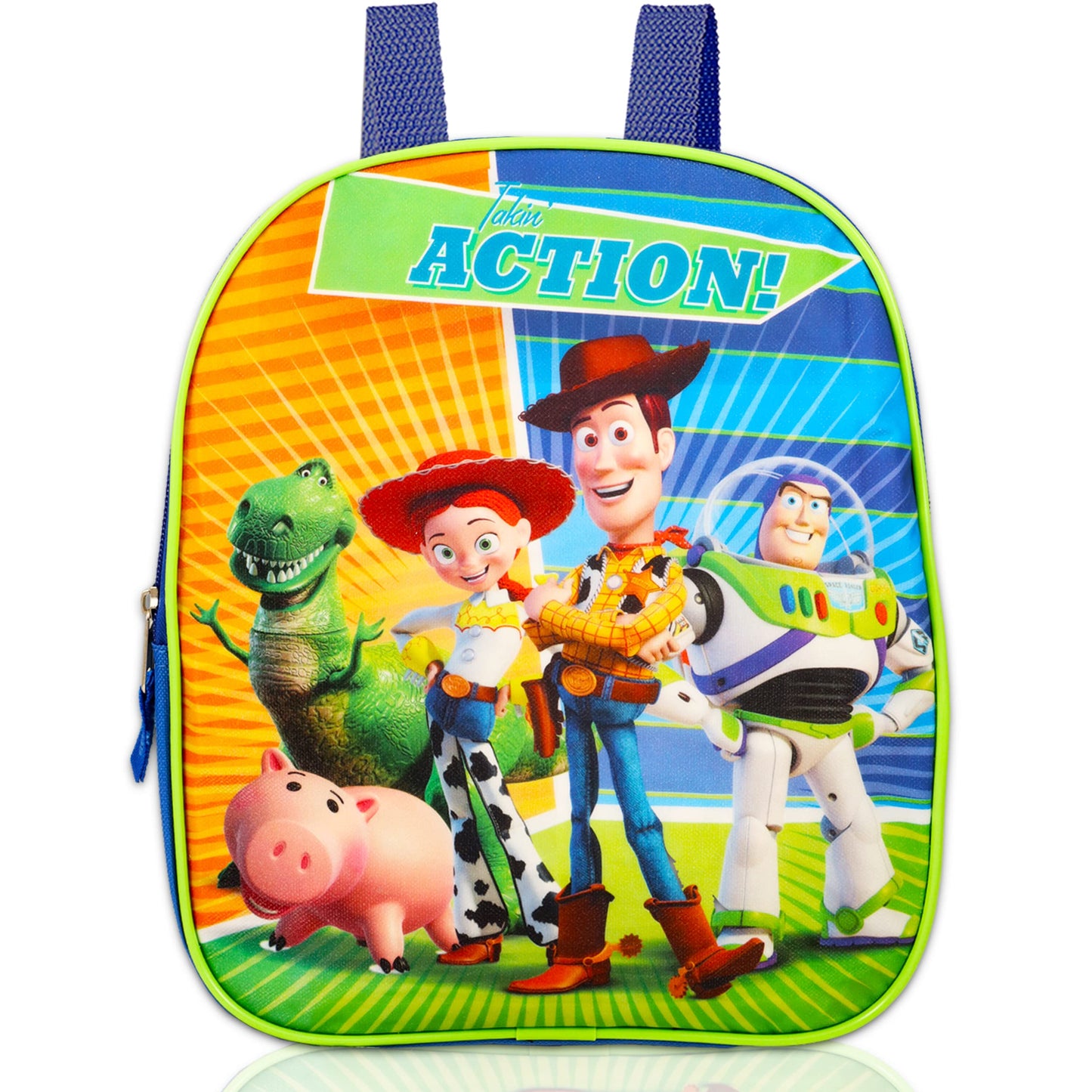 Buzz Lightyear Mini Backpack Set - 11” Toy Story Backpack Purse Bundle with Stickers & Door Hanger | Woody and Buzz School Supplies for Kids