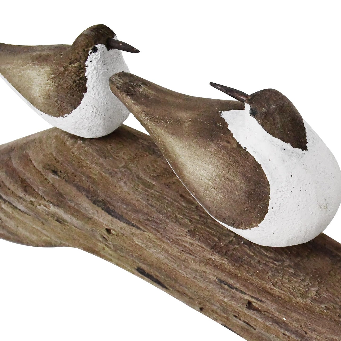 K KILIPES Beach Coastal Wood Seabird Figurine Home Office Table Desk Decor Sea Bird Sculpture Statue for Tabletop Shelf Nautical Bathroom Decoration Ornament Gift