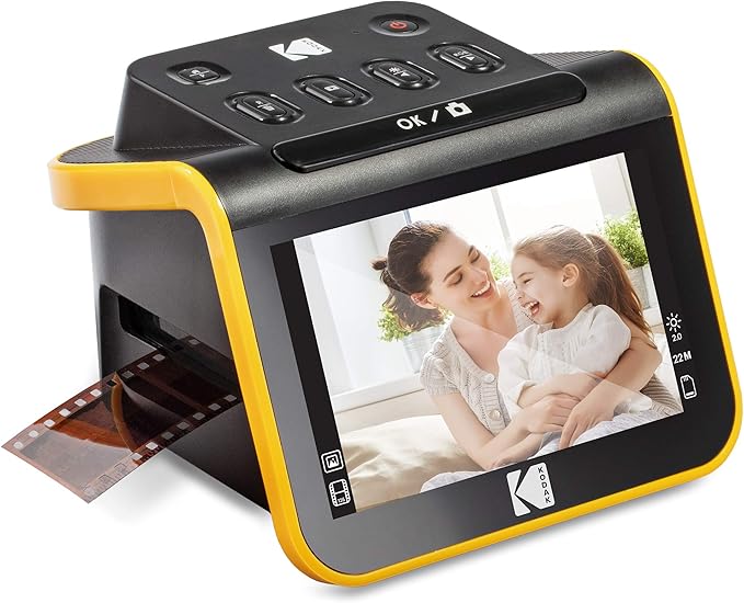 KODAK Slide N SCAN Film & Slide Scanner Digitizer with 5” LCD Screen, Quickly Convert Negatives & Slides to Digital 22MP JPEG Photos, Compatible with 135, 126 and 110 Film & Slides