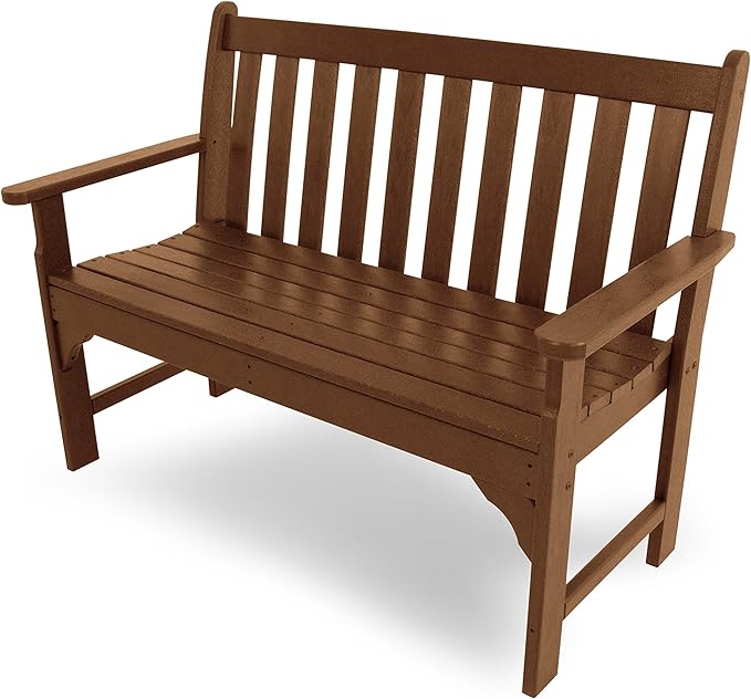 POLYWOOD GNB48TE Vineyard 48" Bench, Teak