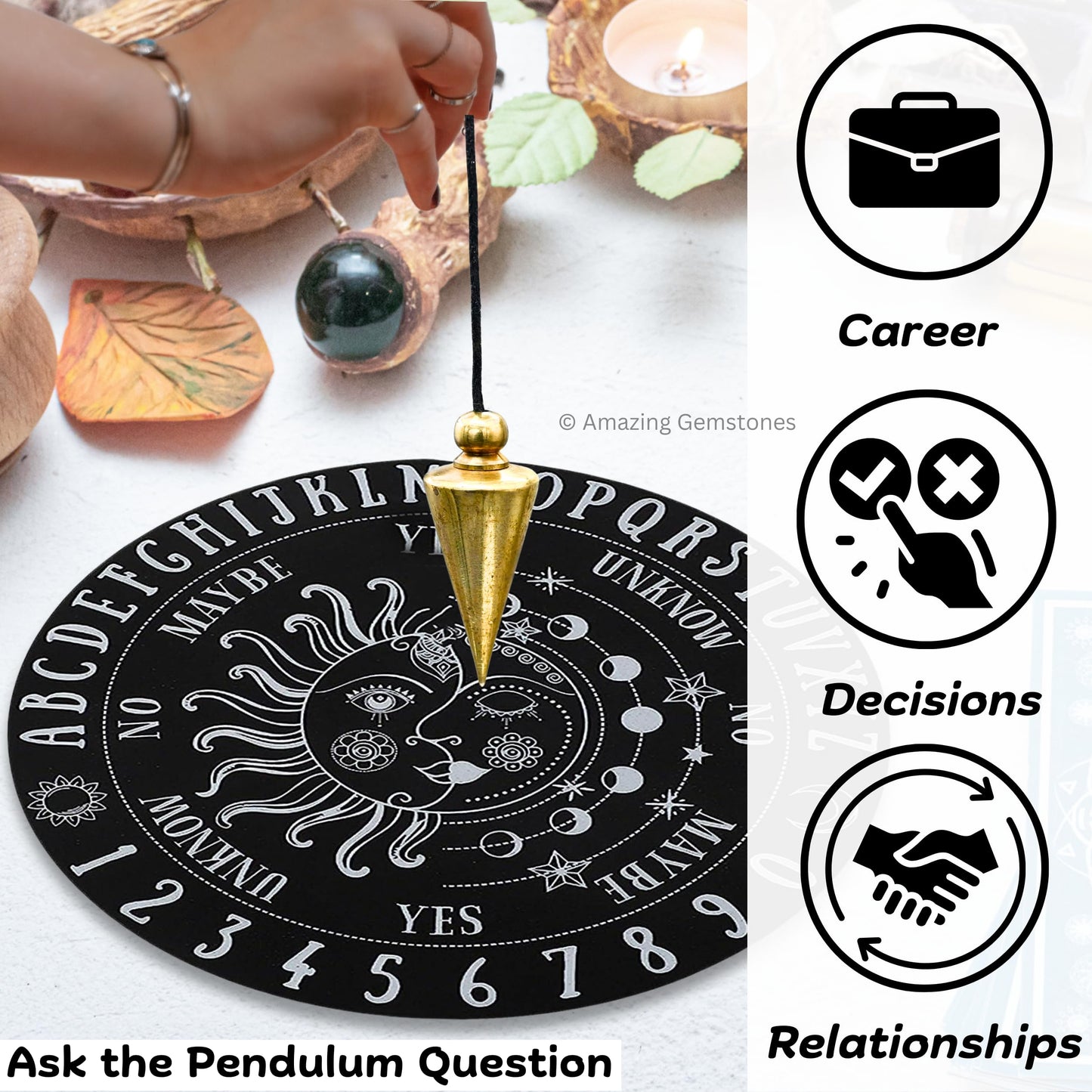 Healing Metal Pendulums for Divination, Gold Pointed Cone Steel Copper Pendulum High Energy Pendulo de Bronce Pendulos de Mesa MP92