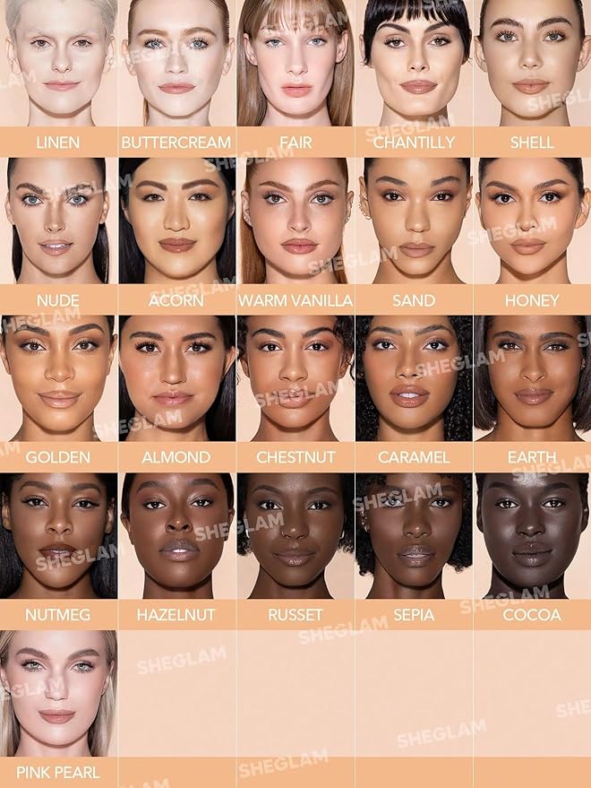 SHEGLAM Complexion Boost Concealer Sponge-Head Applicator Matte Liquid Concealer Long Lasting Brightening Color Corrector Weightless All-Day Long Lasting Hydrating Concealer-Pink Pearl