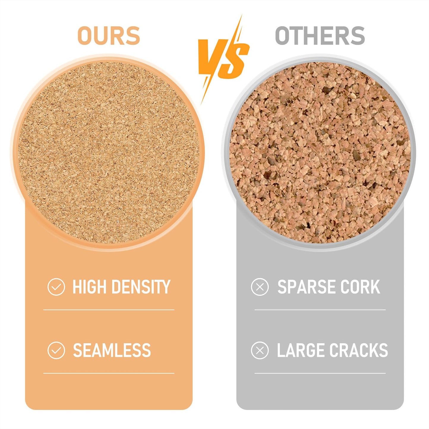 Cork Board Tiles - 4 Packs Adhesive Corkboards for Wall, Small Cork Board Squares Decorative for Office, School & Home