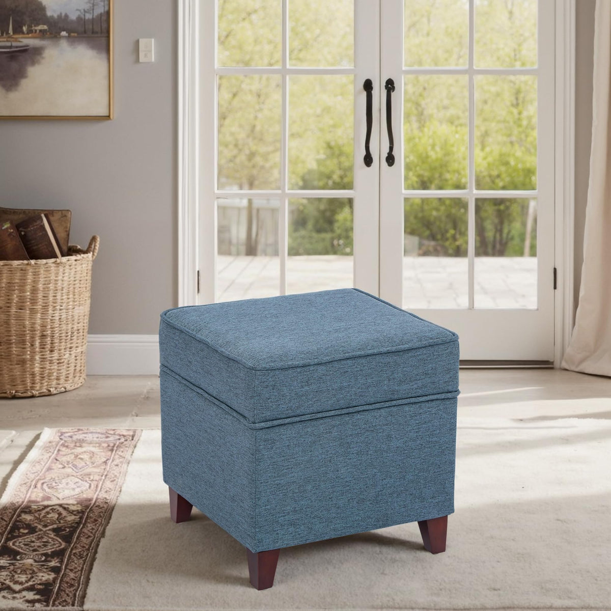 17" Square Ottoman with Storage