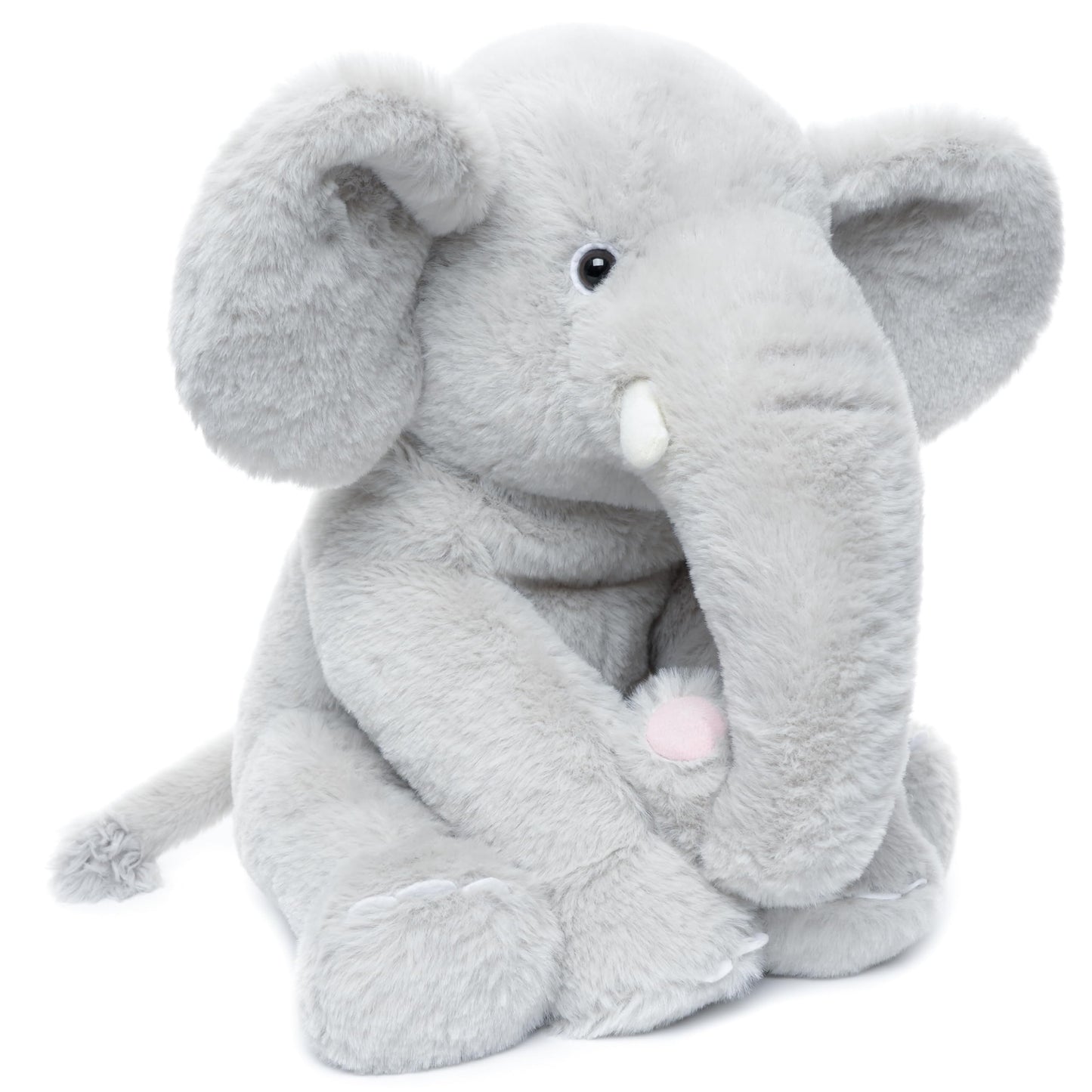 WEIGEDU Elephant Stuffed Animals Gray Pink Blue