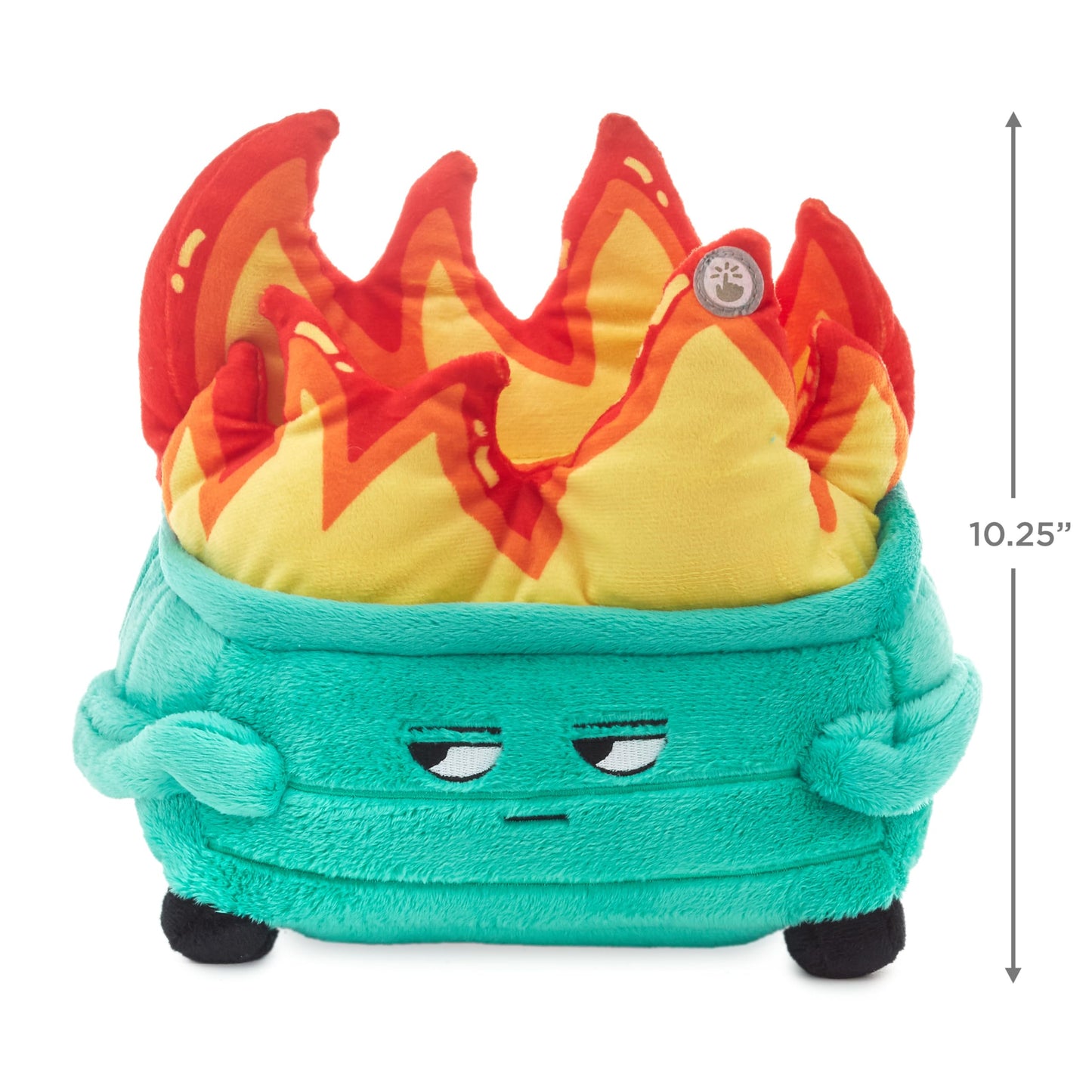 Hallmark Shoebox Dumpster Fire Plush with Sound and Motion (I Will Survive) Gift for Friends, Coworkers, Easter Gifts for Kids