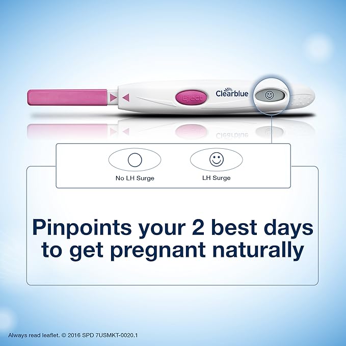Clearblue Digital Ovulation Predictor Kit, Featuring with Digital Results, 10 Digital Ovulation Tests. (Pack of 2)