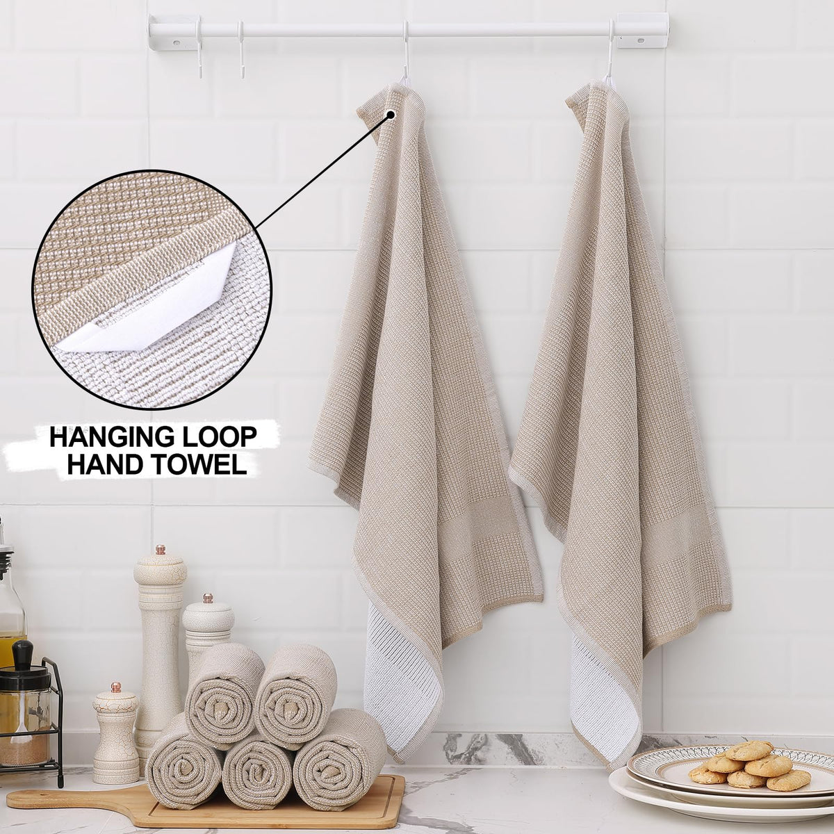 380 GSM Cotton Premium Kitchen Towels 3 Pack (3 Count)