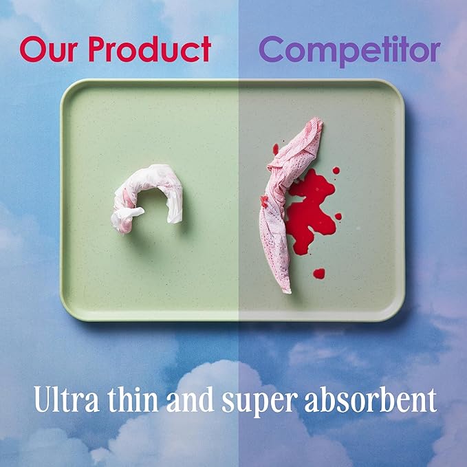 August Regular & Super Cotton Menstrual Pads, 36 (18+18) Ultra Thin Pads with Wings, Hypoallergenic Sanitary Napkins with Organic Cotton Topsheet, Compostable Wrapper, Non-Toxic, Fragrance-Free