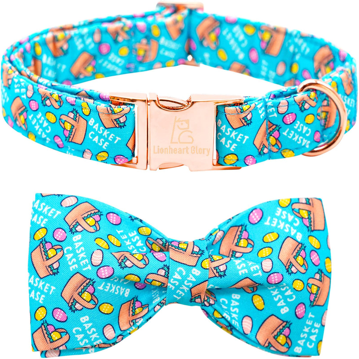 Lionheart Glory St. Patrick's Day Dog Collar, Dog Collar with Flower, Cute Floral Pattern Pet Collars Adjustable Pet Collars for Large Dogs