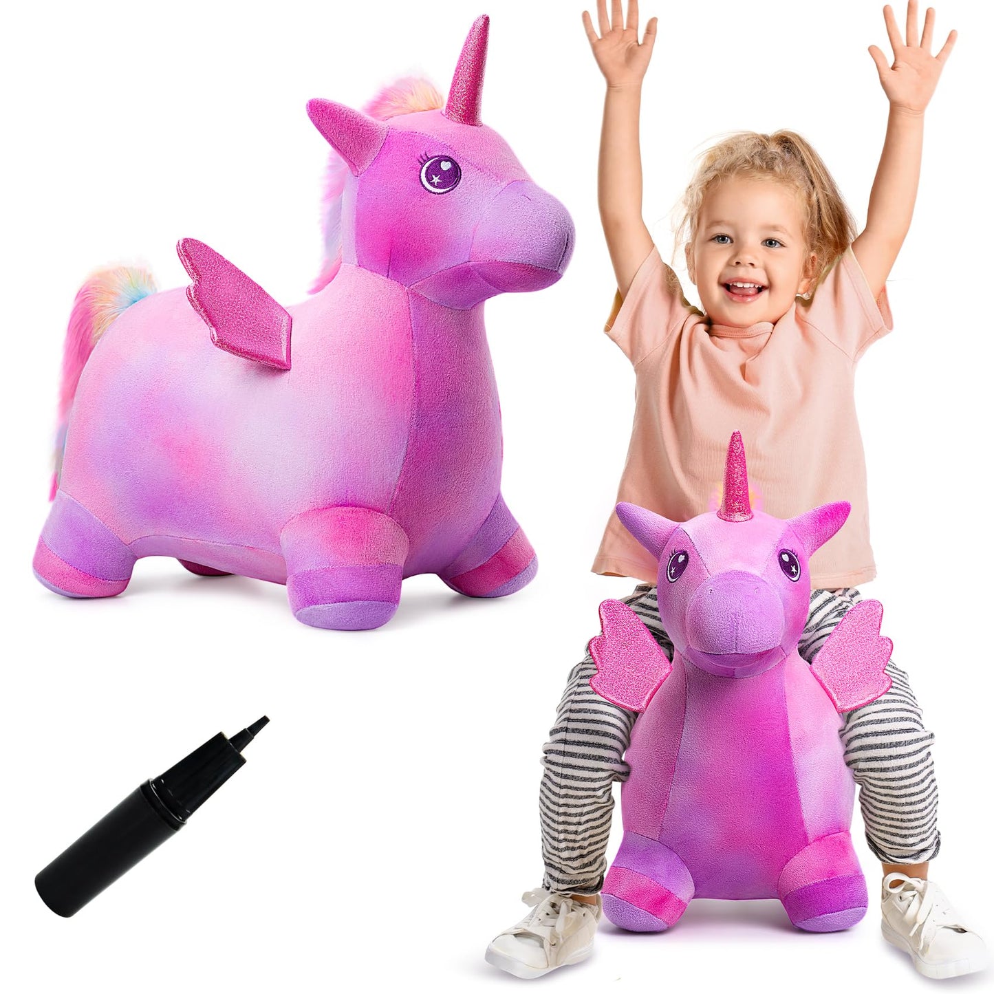 VangeBow Bouncy Unicorn with Bouncy Giraffe