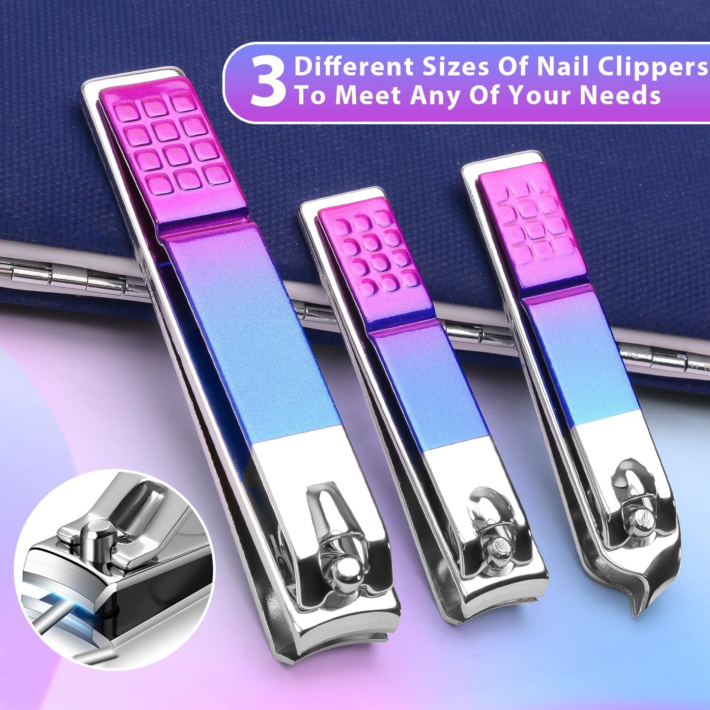 CGBE 12Pcs Manicure Set Nail Clippers Pedicure Kit Men Women Grooming kit Manicure Professional Nail Care Tools Gift with Luxurious Travel Case