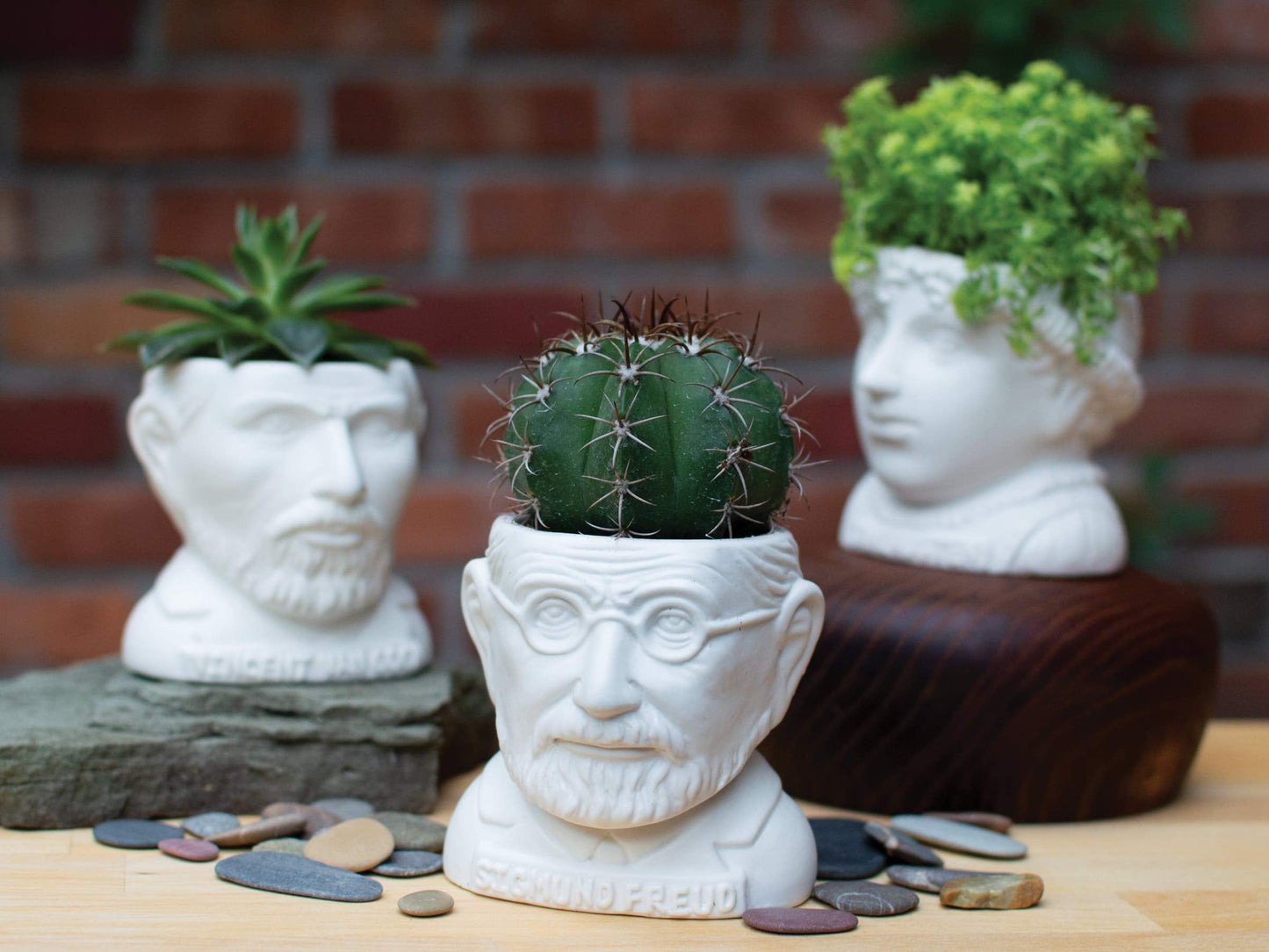 The Unemployed Philosophers Guild Sigmund Freud Bust Ceramic Planter