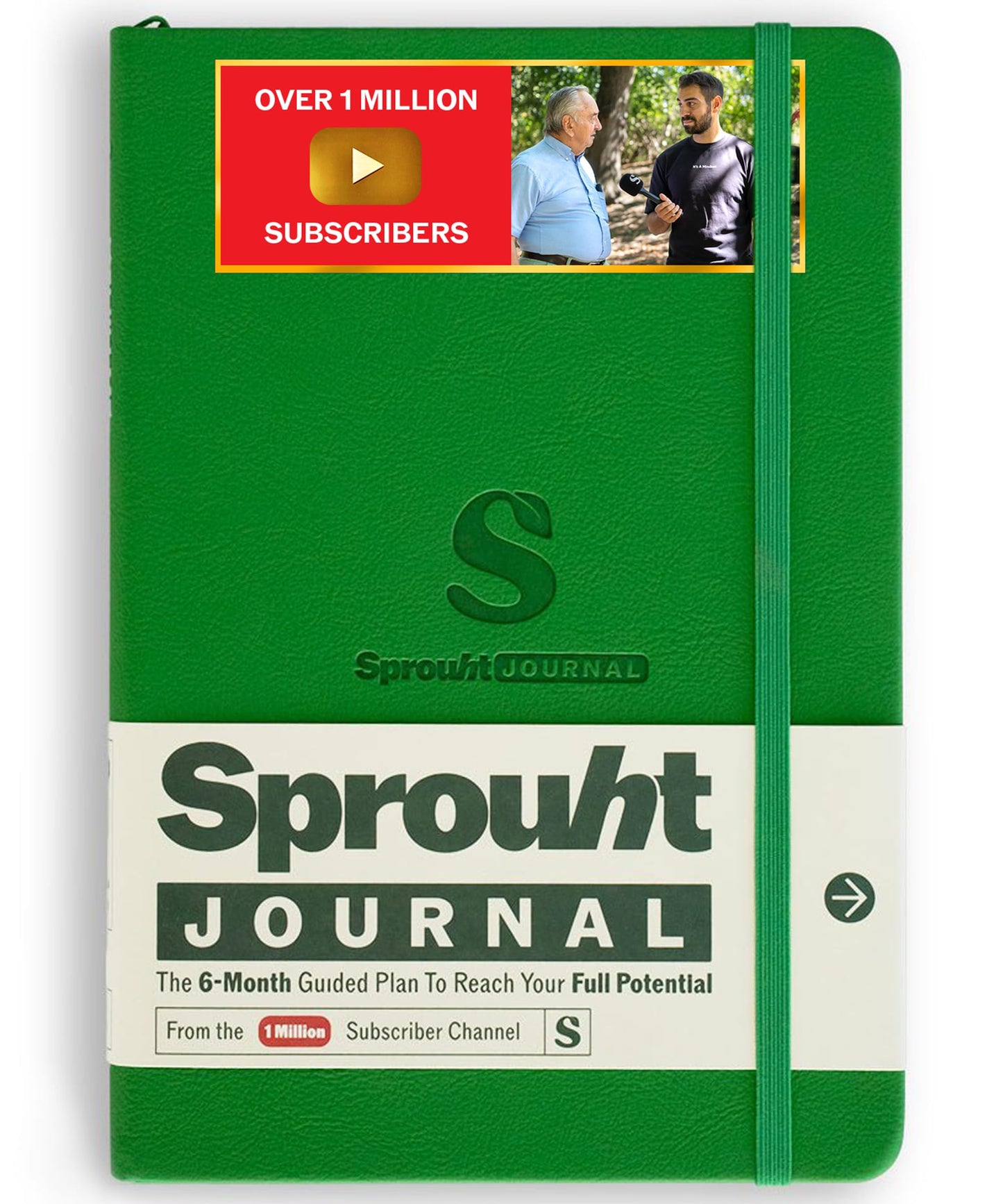Sprouht Guided Journal for Goal Setting | 6-Month Life Planner with Daily, Weekly & Monthly Tracking | Personal Growth & Life Clarity System | Undated Productivity Daily Journal for Men & Women