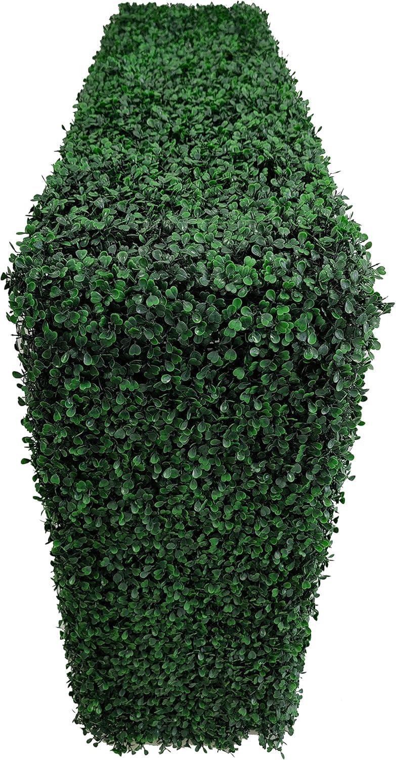 AGPL Artificial Hedge Wall Without Planter, Outdoor or Indoor Decorative Privacy Wall, Great for Balcony, Patio, Deck, TOP Cover Panel is Included ... (48" W*12" D*32" H)