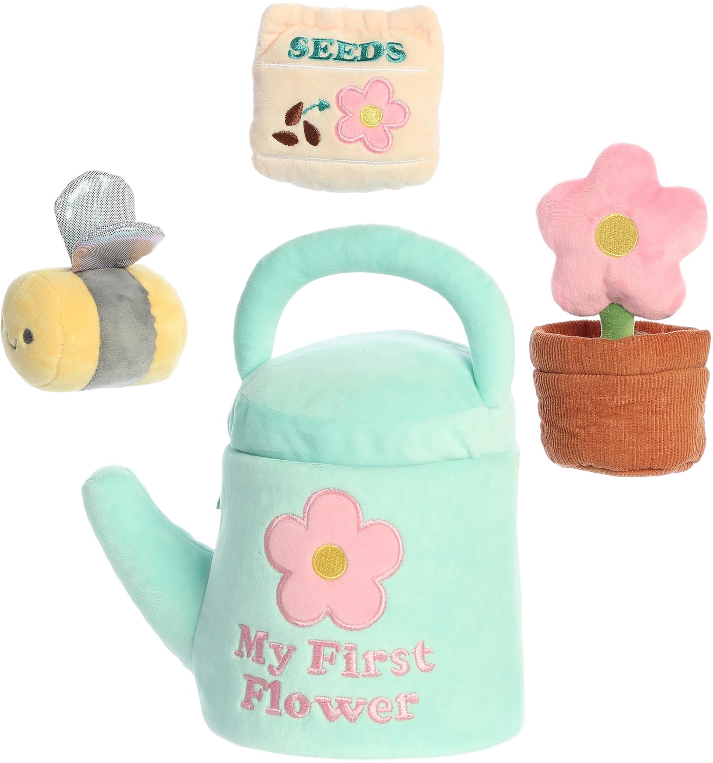 Ebba™ Engaging Baby Talk™ My First Flower™ Baby Stuffed Animal - Sensory Delight - Interactive Learning - Multicolor 7 Inches