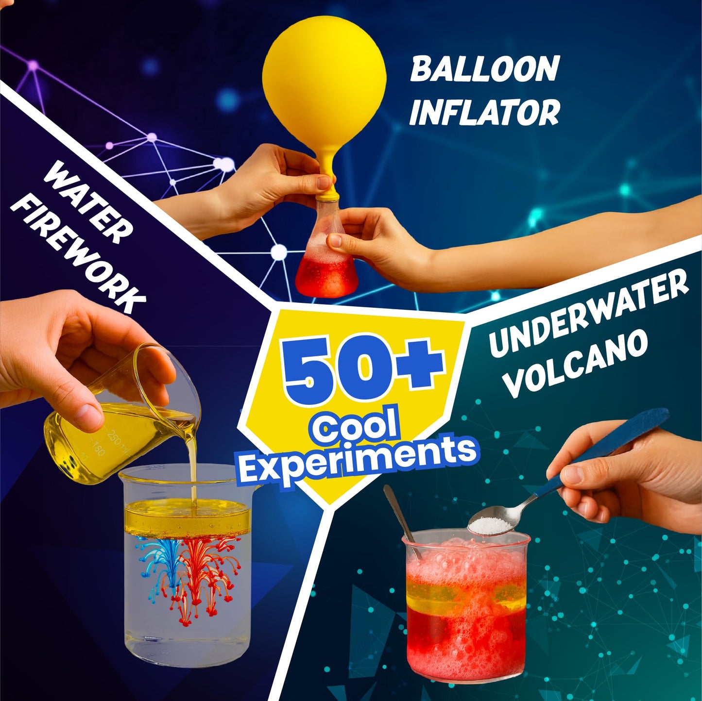 Junior Science Kit for Kids Age 4-14 | 50+ Stem Science Experiments | Educational Toy for Boys and Girls | Birthday Gift for Smart Kids- Curious Junior