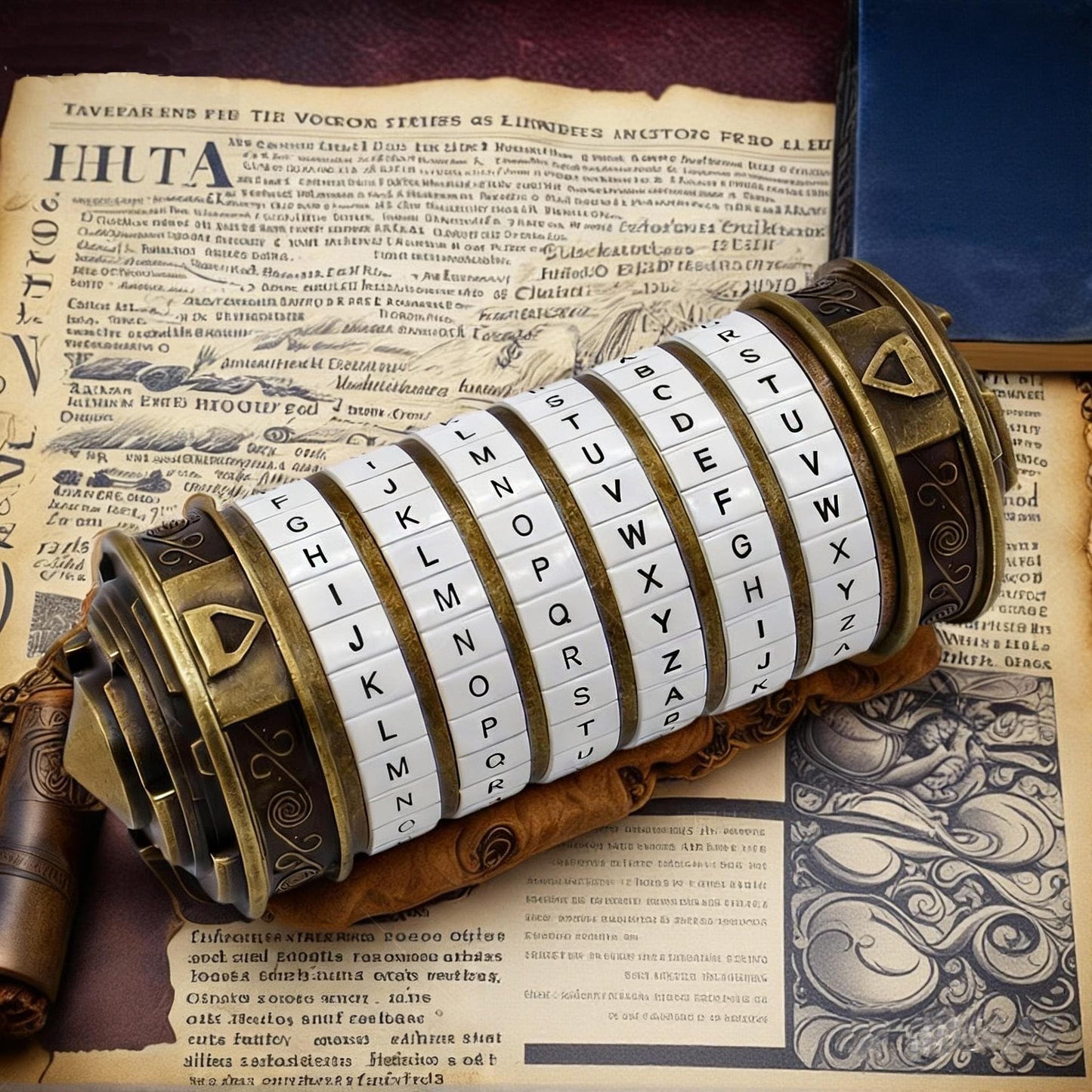 Unique Valentines Gift Cryptex Da Vinci Code Mini Cryptex Lock Puzzle Boxes with Hidden Compartments Heavy Real Metal Novelty Birthday Gifts Big Enough for Notes,Paper Money,Rings,Jewelry (White)