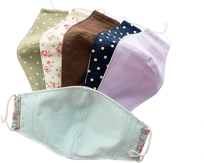 HOPE LOVE SHINE Fabric Reusable Face Masks Adjustable Cotton Handmade
