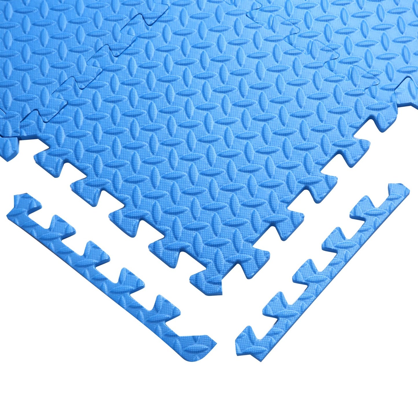Coolcandy Baby Foam Play Mat 16Pcs with Edge Strips, 4 Colors Interlocking Floor Tiles, 0.4″ Thickened Non-Slip Puzzle Floor Mat for Infants Toddlers Playroom & Daycare