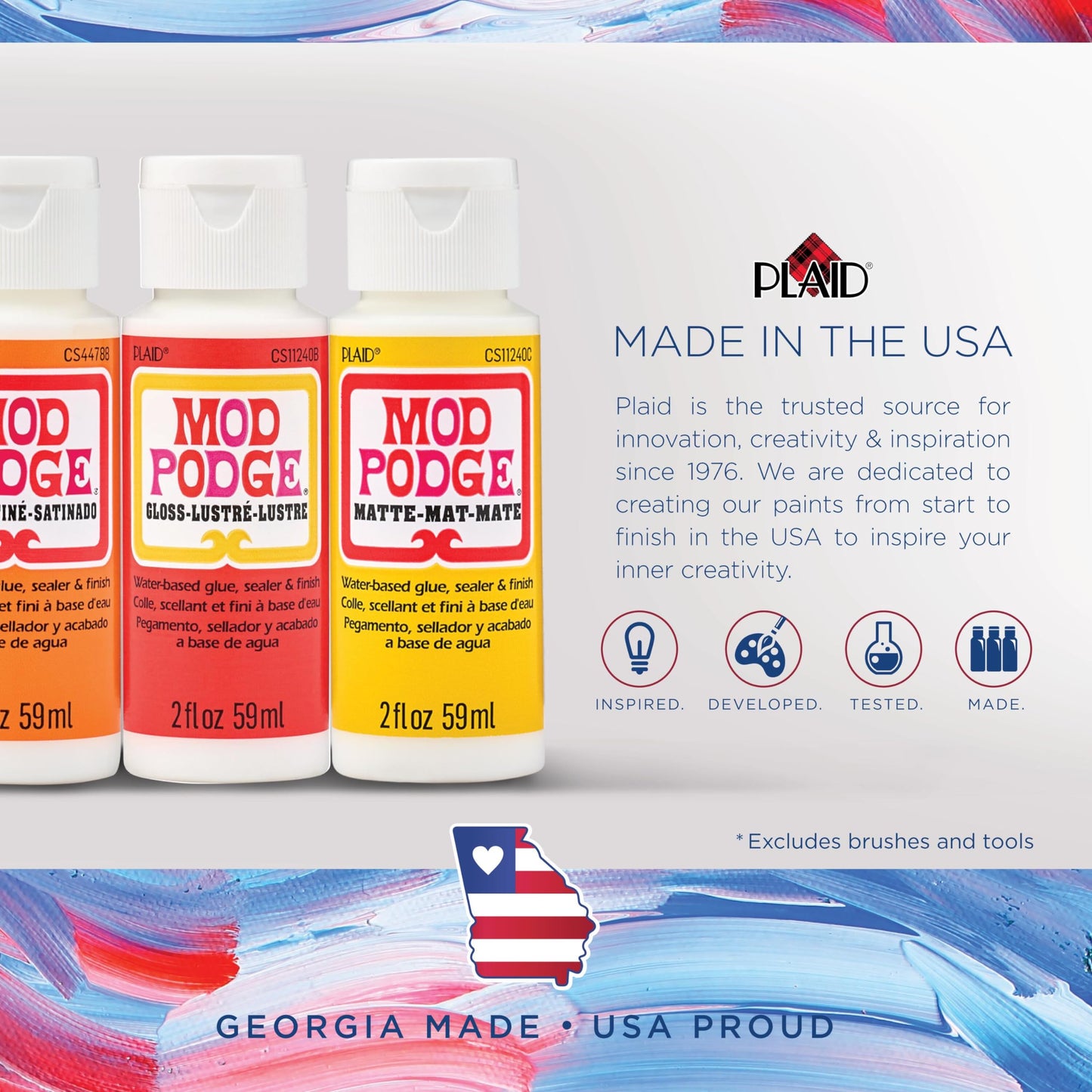 Mod Podge, Essential Decoupage Kit, Featuring 8 Formulas and 10 Tools, Perfect for DIY Arts and Crafts Projects