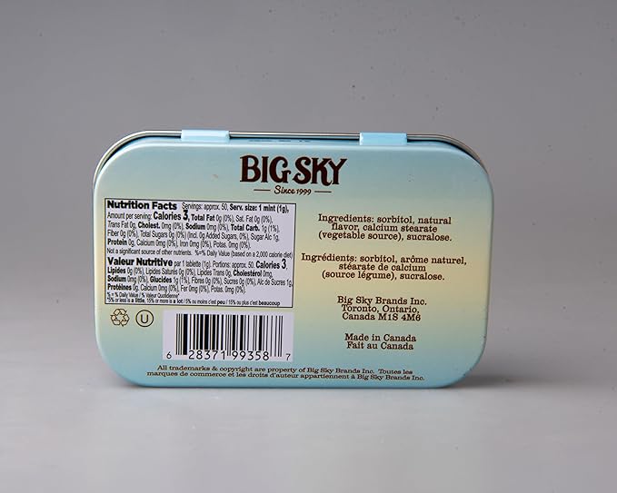 Big Sky Sugar Free Marshmallow Mint Tins: 6-Piece Box
