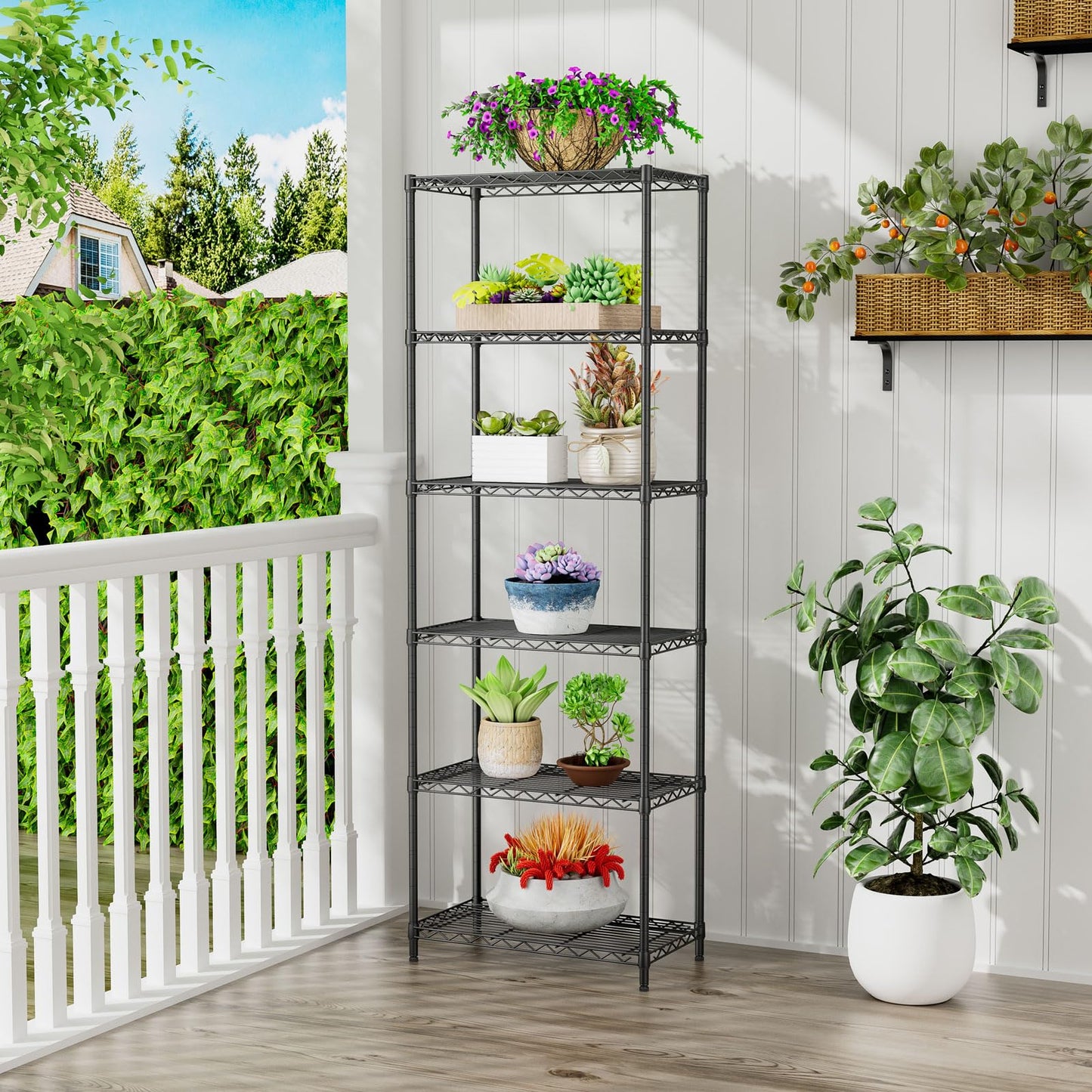 SINGAYE Shelf Closet Wire Shelving：Adjustable Metal Unit for Laundry Room Organization Bathroom Kitchen Home Storage Pantry Rack Shelves