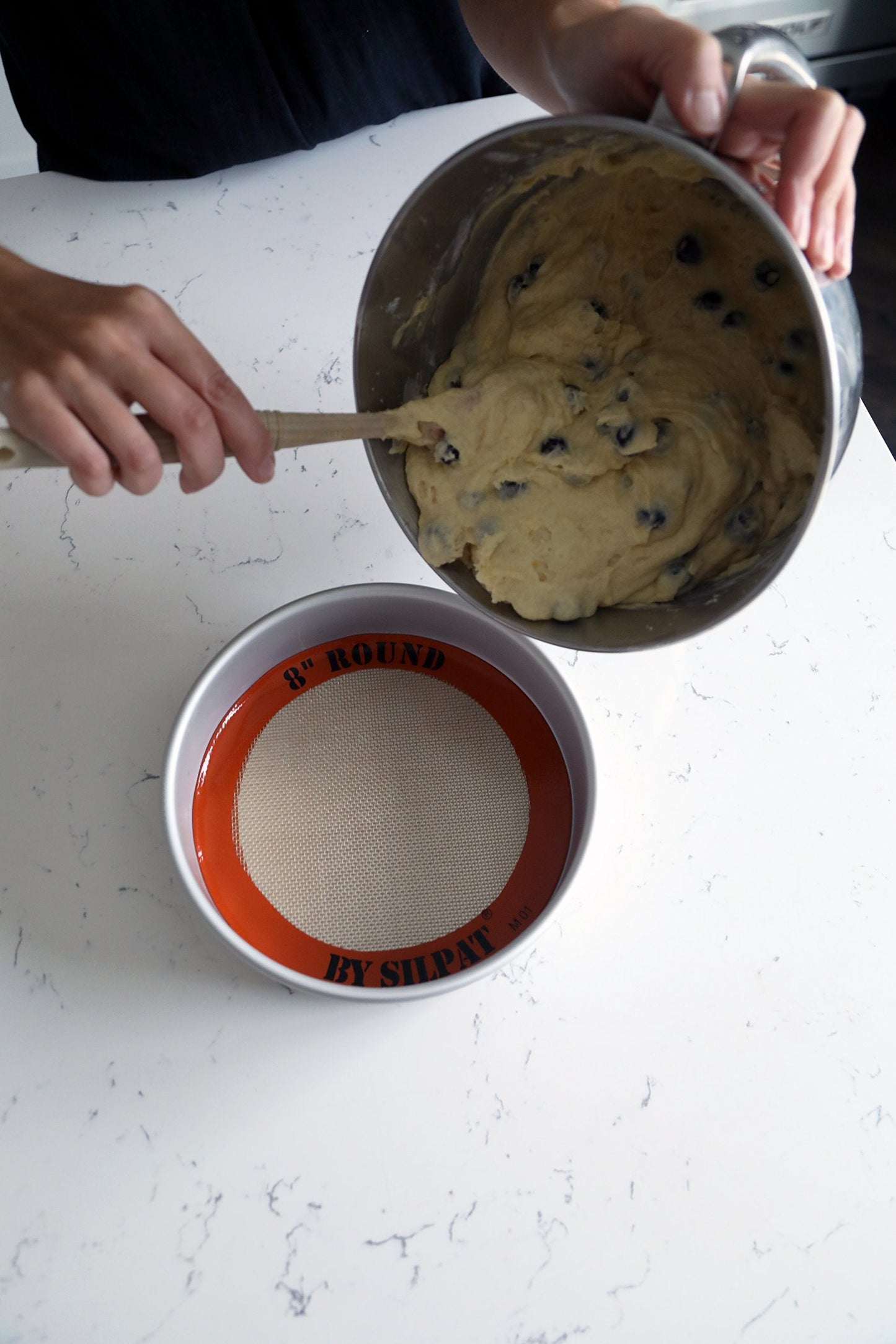 Silpat The Original Round Cake Liner Non-Stick Silicone Baking Mat, 8", AH197-01