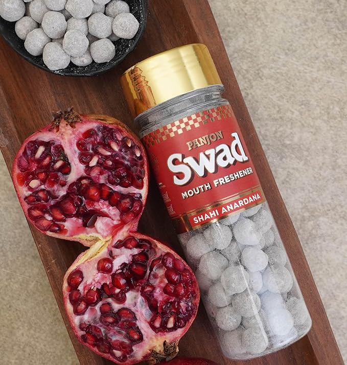 Panjon Swad Mukhwas Mouth Freshener 1 Bottle, 100g (SHAHI ANARDANA)