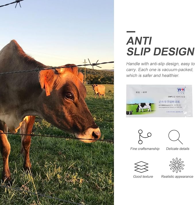 3 Pcs Pregnant Tester Livestock Testing Testing Tool Animal Pregnancy Test Tools Cattle High Precision Strips Cow Colloidal Test Paper Livestock Supply