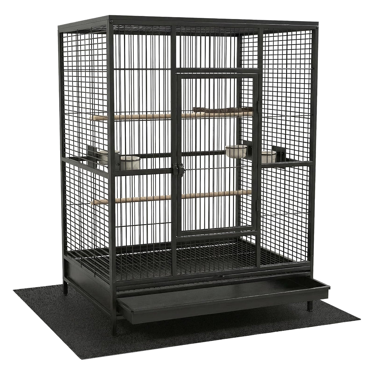 Wiojtry Under Pet Cage Mat for Bird Cages, Dog Kennels, Reptile Aquariums, Dog Kennels, Water-Resistant Pad for Hard Floors and Surfaces Under Crate Floor Protector (X-Large)