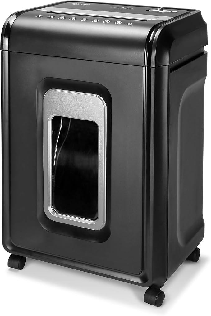 Aurora AU2260XA Heavy Duty Anti-Jam 22-Sheet Crosscut Shredder/60 Min Run Time/ 7-Gallon Pullout Basket and Casters