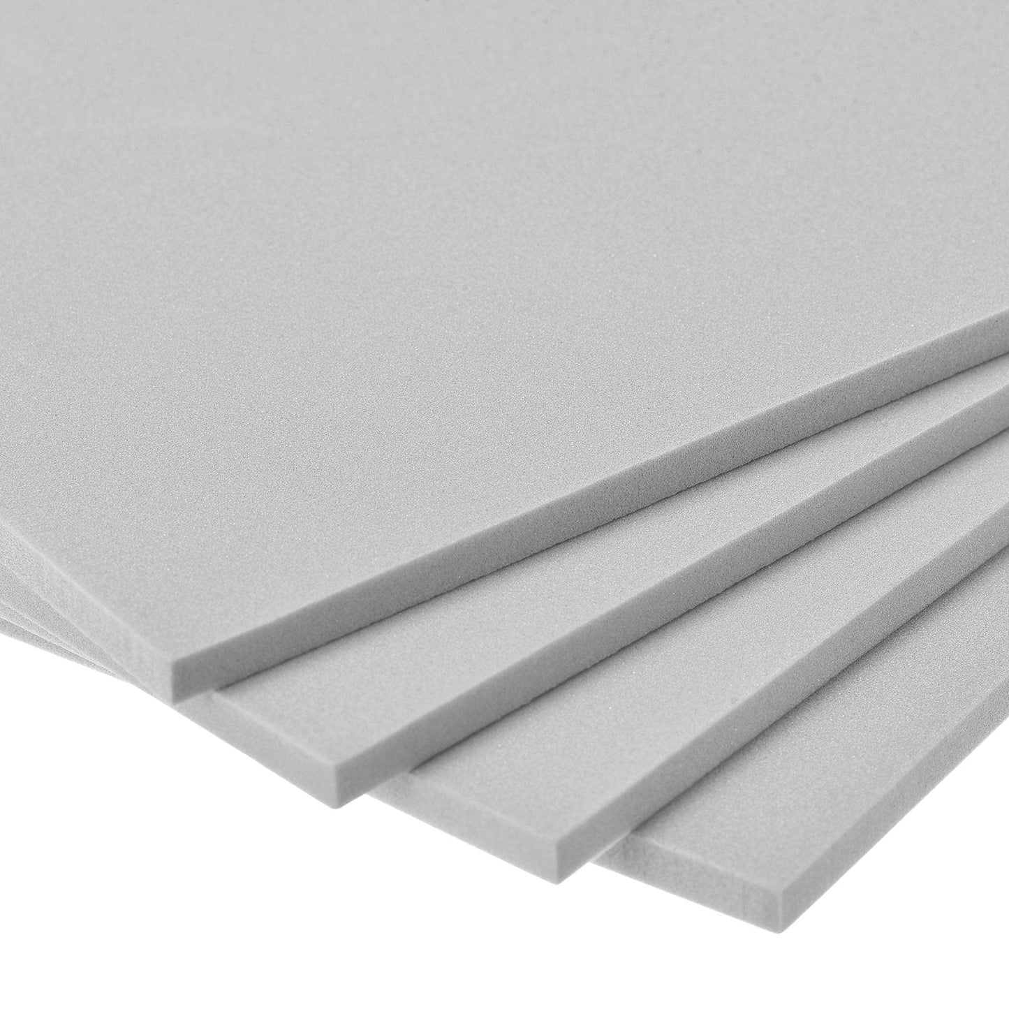 uxcell Grey EVA Foam Sheets 10 x 10 Inch 5mm Thickness for Crafts DIY Projects, 4 Pcs