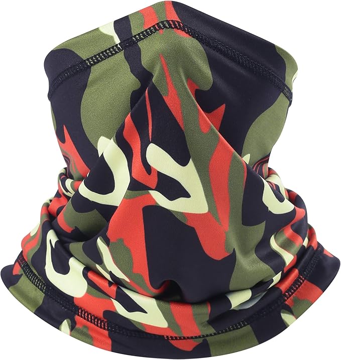 UV Protection Cooling Neck Gaiter Face Mask Scarf for Men - Windproof Neck Cover Bandana Neck Warmer Mask