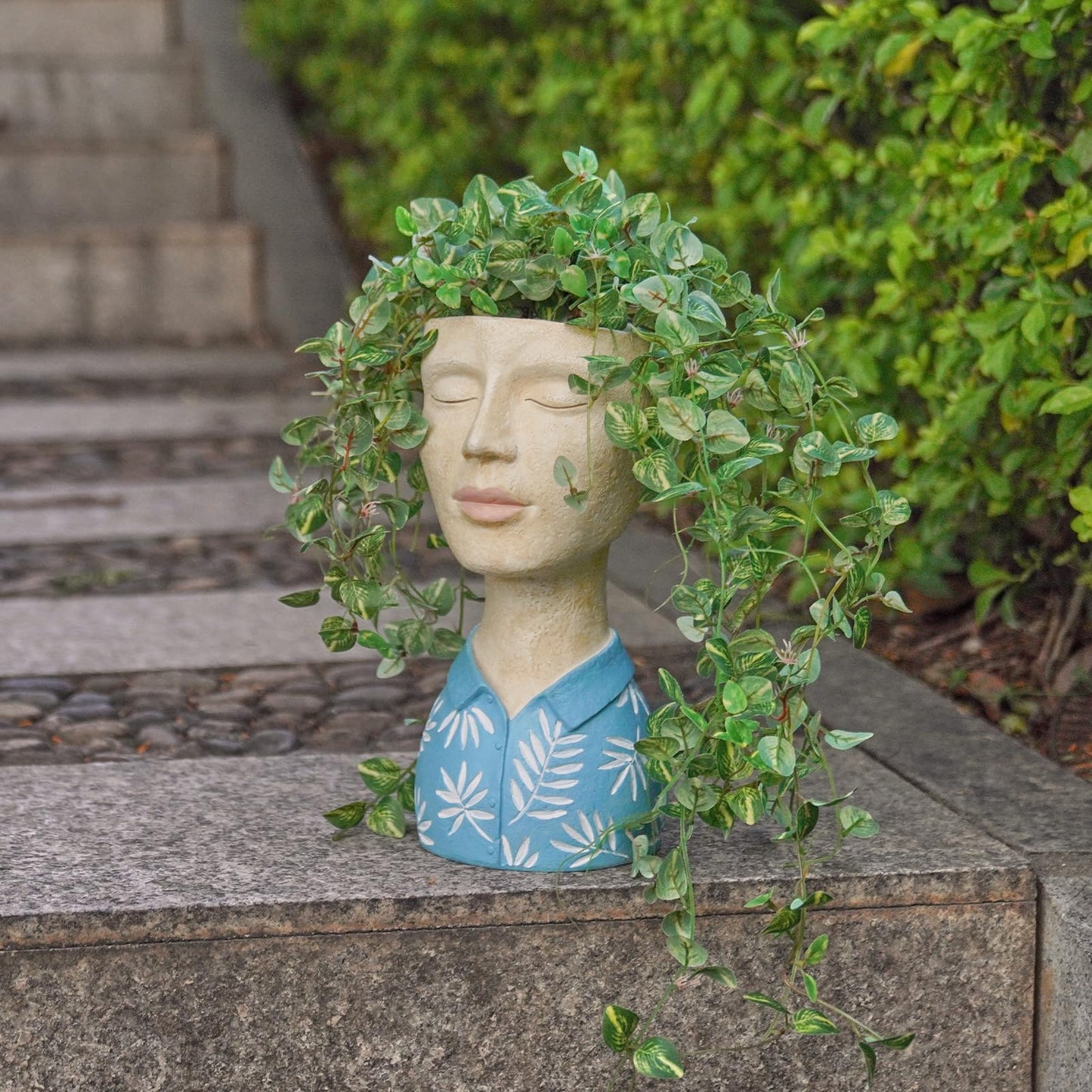 DiliComing Face Planter-Pots for Indoor Plants Cute Plant Pots Head Planter